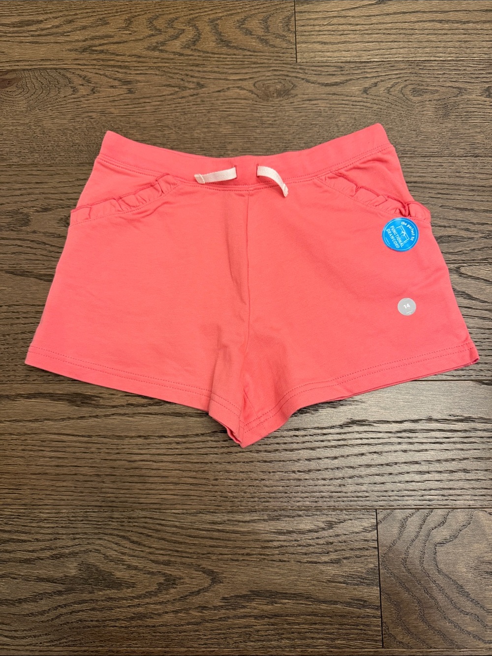 NWT Girls Coral Pink Pull-On Cotton Shorts